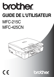 Mode d’emploi Brother MFC-425CN Imprimante multifonction