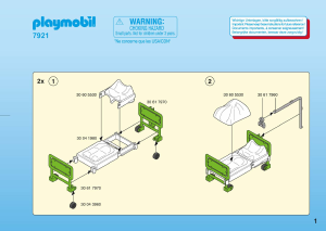 Mode d’emploi Playmobil set 7921 Rescue Meubles pour hôpital