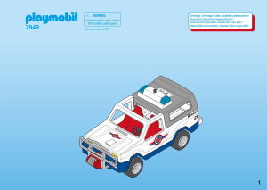 Mode d’emploi Playmobil set 7949 Rescue 4×4 de secours