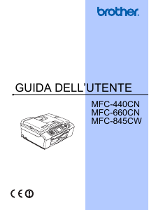 Manuale Brother MFC-660CN Stampante multifunzione