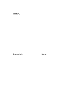 Brugsanvisning Voss-Electrolux ELI42421HV Komfur