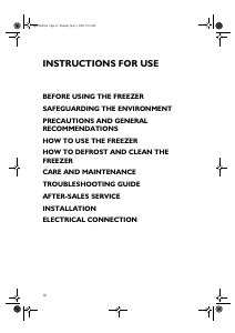 Manual Ignis CVB S6 Freezer