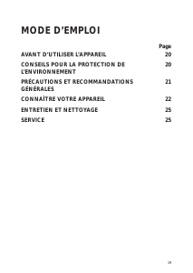 Mode d’emploi Ignis AFE 276 Congélateur