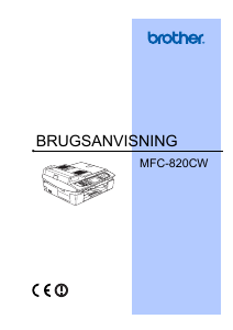 Brugsanvisning Brother MFC-820CW Multifunktionsprinter