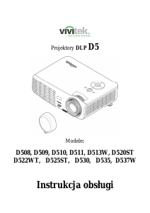 Instrukcja Vivitek D509 Projektor