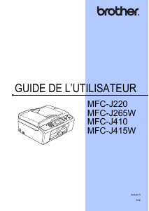 Mode d’emploi Brother MFC-J220 Imprimante multifonction