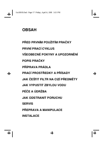 Manuál Ignis AWV 935/2 Pračka