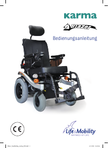 Bedienungsanleitung Karma Blazer Elektrorollstuhl