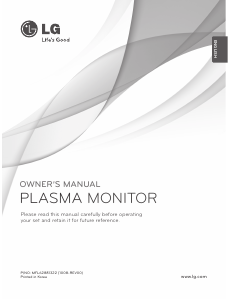 Manual de uso LG 60PJ103C Televisor de plasma