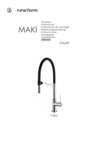 Manual de uso Newform 71850 Maki Grifería