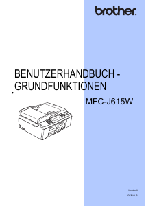 Bedienungsanleitung Brother MFC-J615W Multifunktionsdrucker