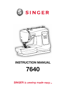 Manual Singer 7640 Sewing Machine