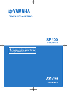 Bedienungsanleitung Yamaha SR400 (2016) Motorrad