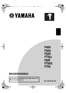 Brugsanvisning Yamaha F70A (2021) Påhængsmotor