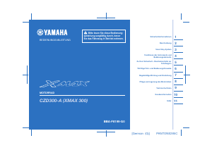 Bedienungsanleitung Yamaha X-max 300 (2021) Roller
