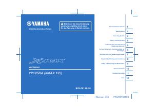 Bedienungsanleitung Yamaha X-max 125 (2021) Roller