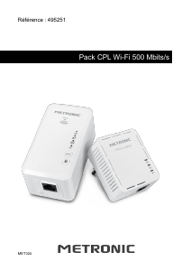 Mode d’emploi Metronic MET324 Adaptateur CPL