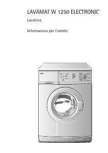 Manuale AEG LAVW1250 Lavatrice
