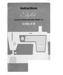 Manual Singer 416 Sewing Machine