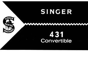 Handleiding Singer 431 Naaimachine