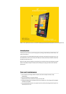 Bedienungsanleitung Energy Sistem Lego Edition Tablet