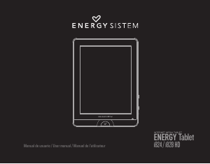 Handleiding Energy Sistem i828 HD Tablet
