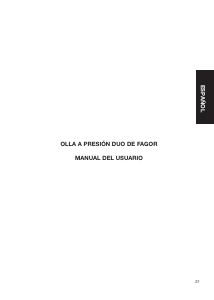 Manual de uso Fagor Duo Olla a presión