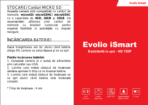 Manual Evolio iSmart Camera de acțiune