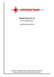 Instrukcja Emmerson RU 16 Pilot telewizyjny