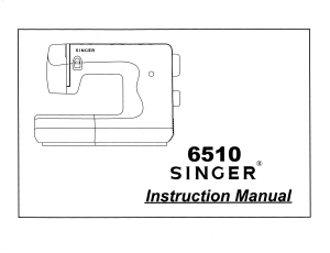 Handleiding Singer 6510 Naaimachine