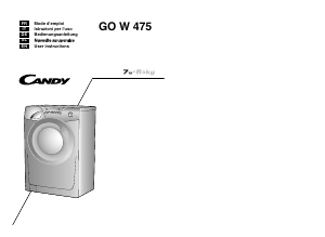 Mode d’emploi Candy GO W 475 Lave-linge séchant