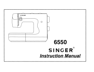 Handleiding Singer 6550 Naaimachine