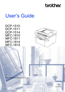 Manual Brother MFC-1811 Multifunctional Printer