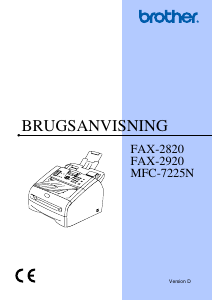 Brugsanvisning Brother MFC-7225N Multifunktionsprinter