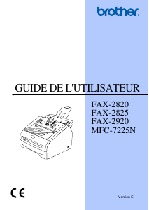 Mode d’emploi Brother MFC-7225N Imprimante multifonction