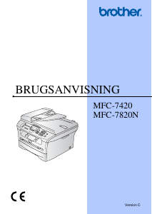 Brugsanvisning Brother MFC-7420 Multifunktionsprinter