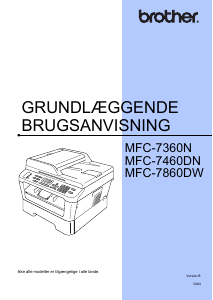 Brugsanvisning Brother MFC-7460DN Multifunktionsprinter