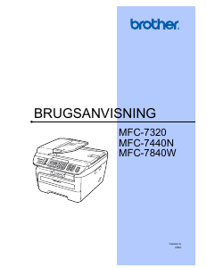 Brugsanvisning Brother MFC-7840W Multifunktionsprinter