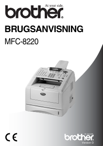 Brugsanvisning Brother MFC-8220 Multifunktionsprinter