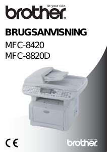 Brugsanvisning Brother MFC-8420 Multifunktionsprinter