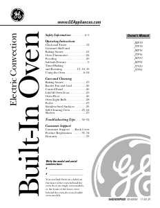 Manual GE JT950CA2CC Oven
