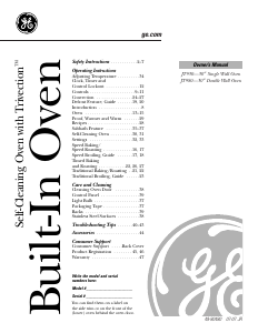 Manual GE JT980WH3WW Oven