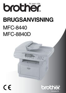 Brugsanvisning Brother MFC-8440 Multifunktionsprinter