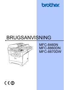 Brugsanvisning Brother MFC-8460N Multifunktionsprinter