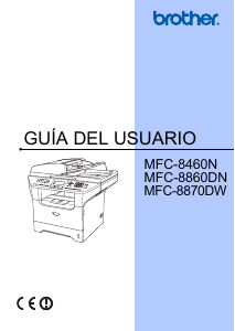 Manual de uso Brother MFC-8460N Impresora multifunción
