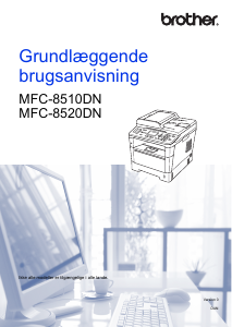 Brugsanvisning Brother MFC-8510DN Multifunktionsprinter