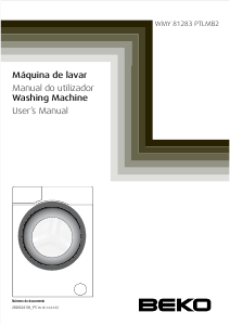 Manual BEKO WMY 81283 PTLMB2 Máquina de lavar roupa