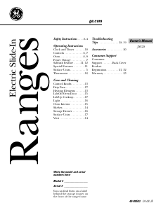 Handleiding GE JSS28WK1WW Fornuis