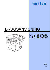 Brugsanvisning Brother MFC-8880DN Multifunktionsprinter