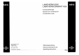 Manual AEG LTH5200-WE Dryer